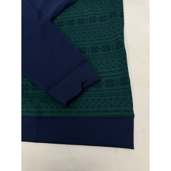 NWT Holderness & Bourne The Robinson 1/4 Zip Performance Pullover Blue Green XXL - Picture 4 of 11